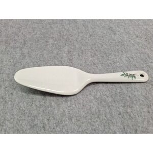 VTG Nikko Server Spatula Happy Holidays Christmastime 10" Japan Porcelain
